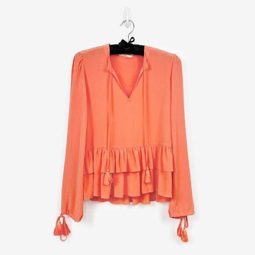 Tularosa Savannah Top Size S Salmon Orange Modal Blend Flowy Boho‎ Chic Revolve